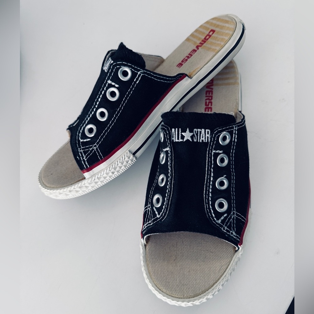 CONVERSE ALL Star Cutaway Slides, Never worn, Unisex (womens 8 / mens 6)